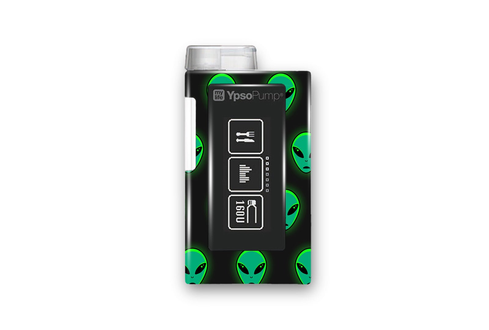 Alien Sticker for Novopen 4, 5, 6, or Echo diabetes supplies and insulin pumps