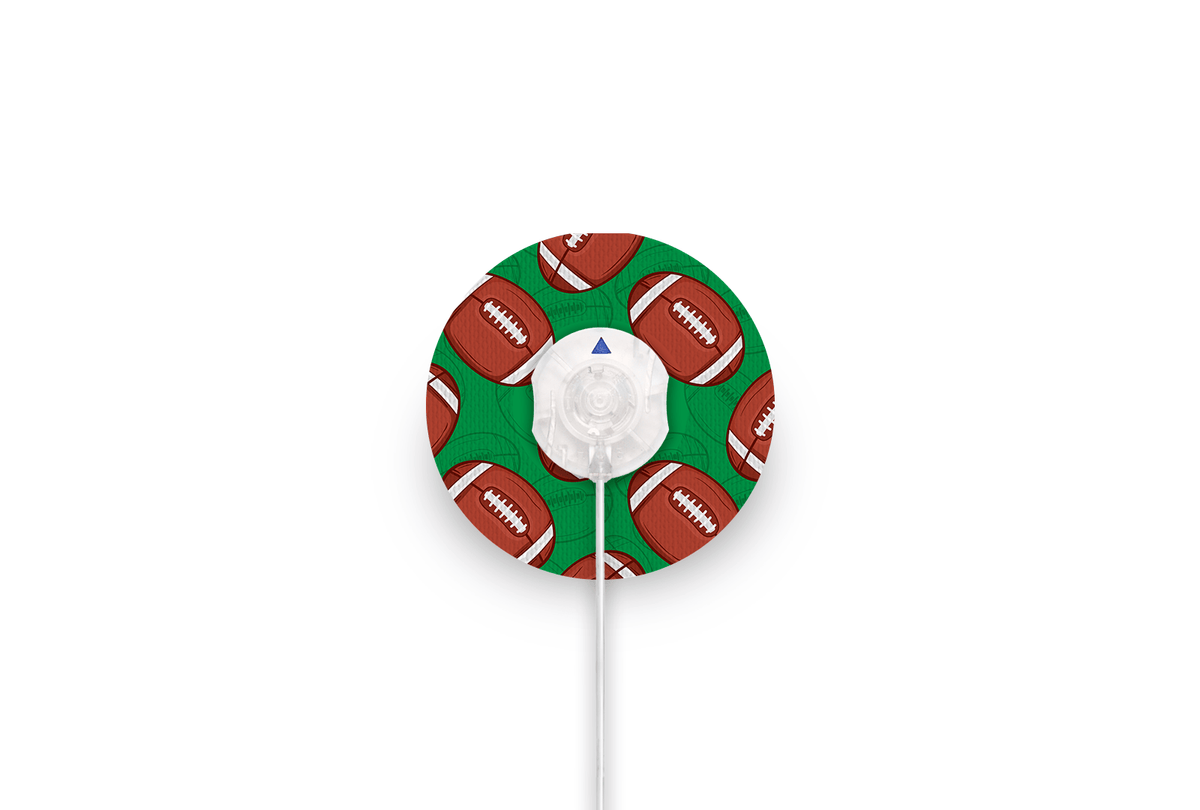 American Football Patch - Minimed QuickSet for Single diabetes supplies and insulin pumps