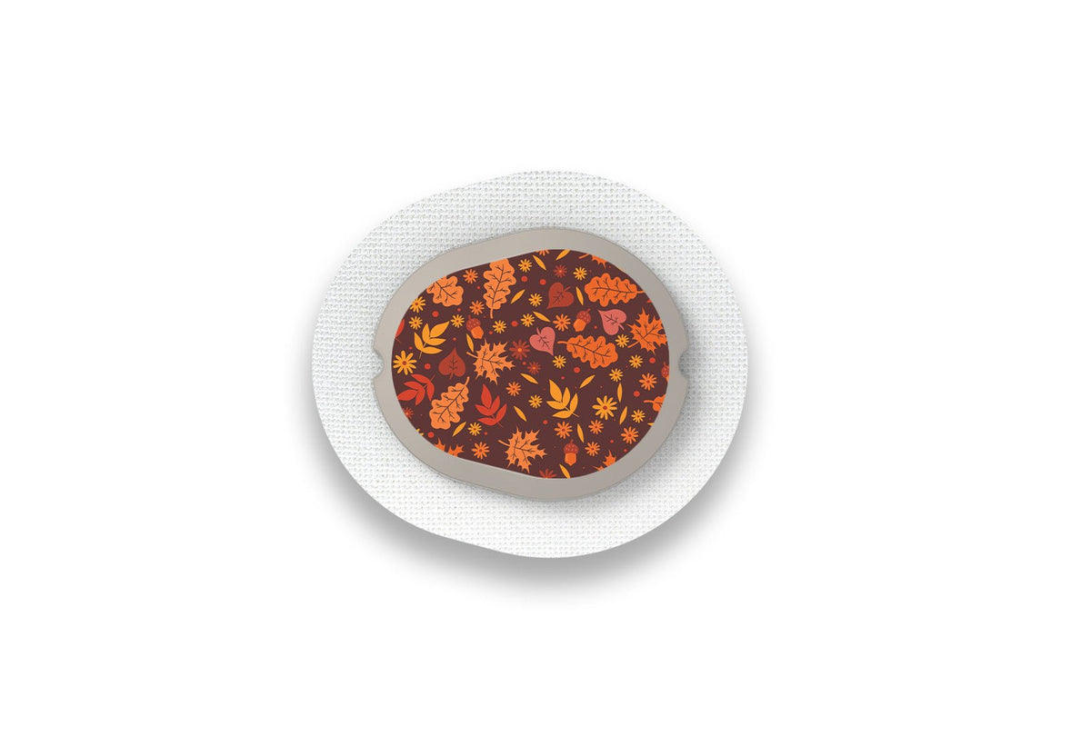 Autumn Leaves Sticker - Dexcom G7 / One+ Sensor for diabetes supplies and insulin pumps