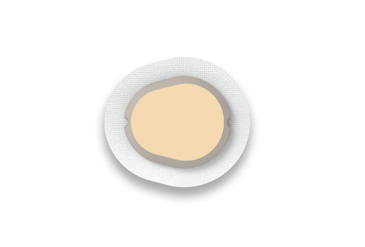 Beige Sticker - Dexcom G7 / One+ Sensor for diabetes supplies and insulin pumps