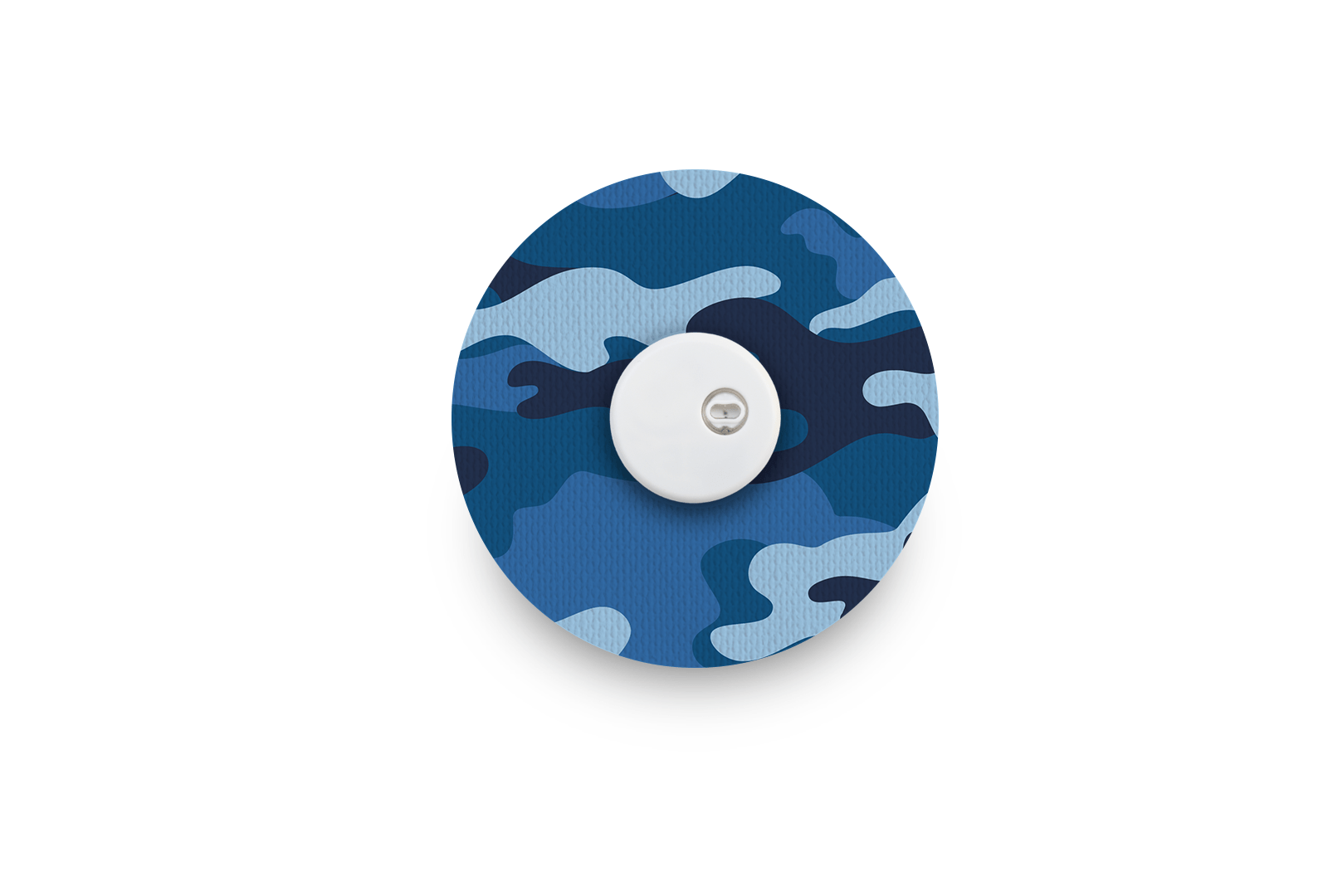 Blue Camo Patch for Freestyle Libre 3 diabetes supplies and insulin pumps