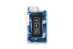 Blue Camo Sticker for Novopen 4, 5, 6, or Echo diabetes supplies and insulin pumps