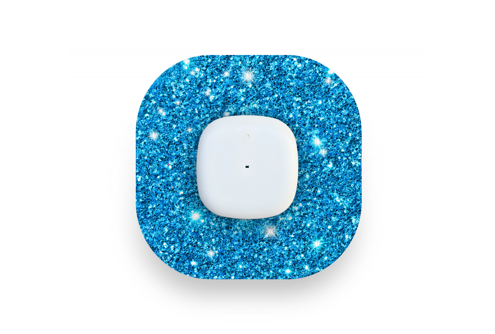 Blue Glitter Patch - Simplera for Single diabetes supplies and insulin pumps