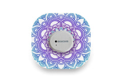 Blue Mandala Patch - 20 Pack for Dexcom G7 diabetes supplies and insulin pumps