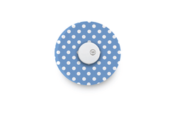 Blue Polka Dot Patch for Freestyle Libre 3 diabetes supplies and insulin pumps