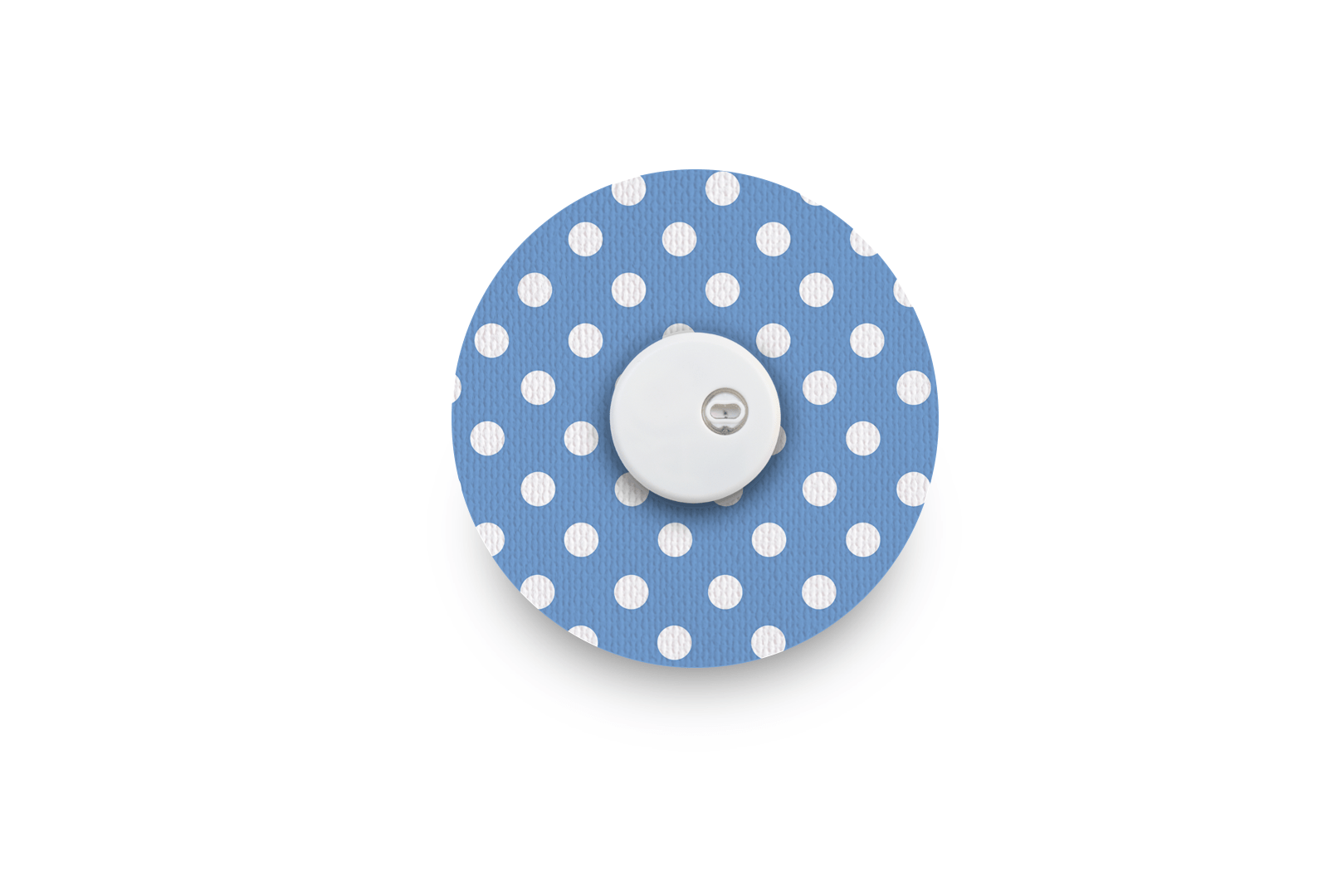 Blue Polka Dot Patch for Freestyle Libre 3 diabetes supplies and insulin pumps