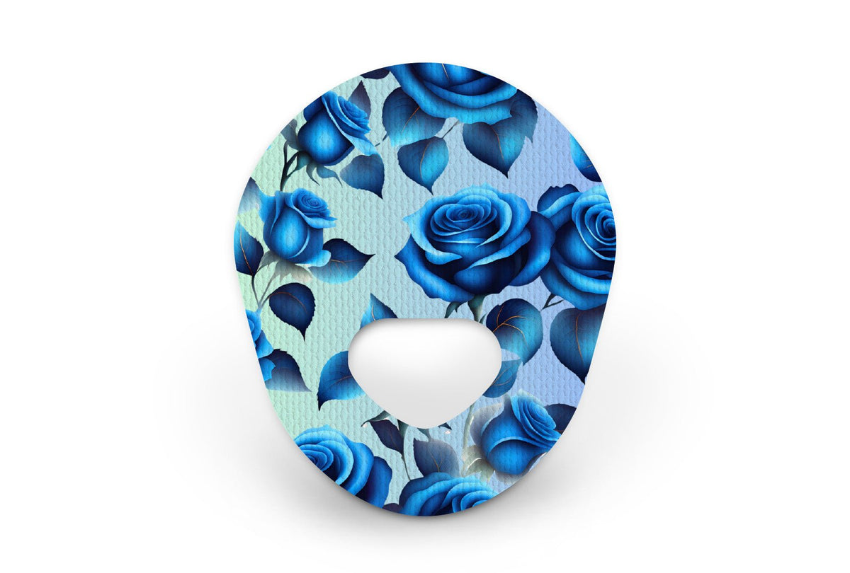 Blue Roses Patch - Guardian Enlite for Single diabetes supplies and insulin pumps