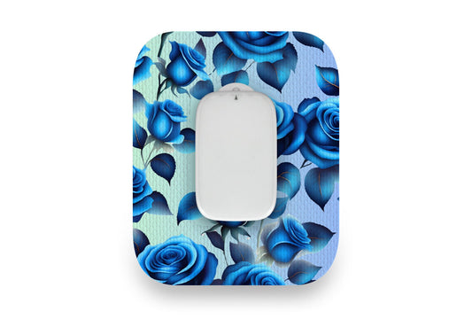 Blue Roses Patch - Medtrum CGM for Single diabetes supplies and insulin pumps