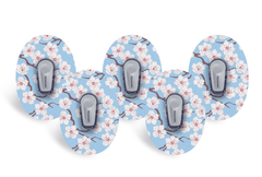 Cherry Blossom Patch Pack for Dexcom G6 - 5 Pack diabetes supplies and insulin pumps