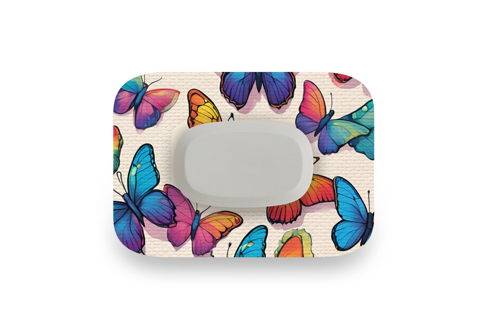 Colourful Butterflies Patch for GlucoRX Aidex diabetes supplies and insulin pumps