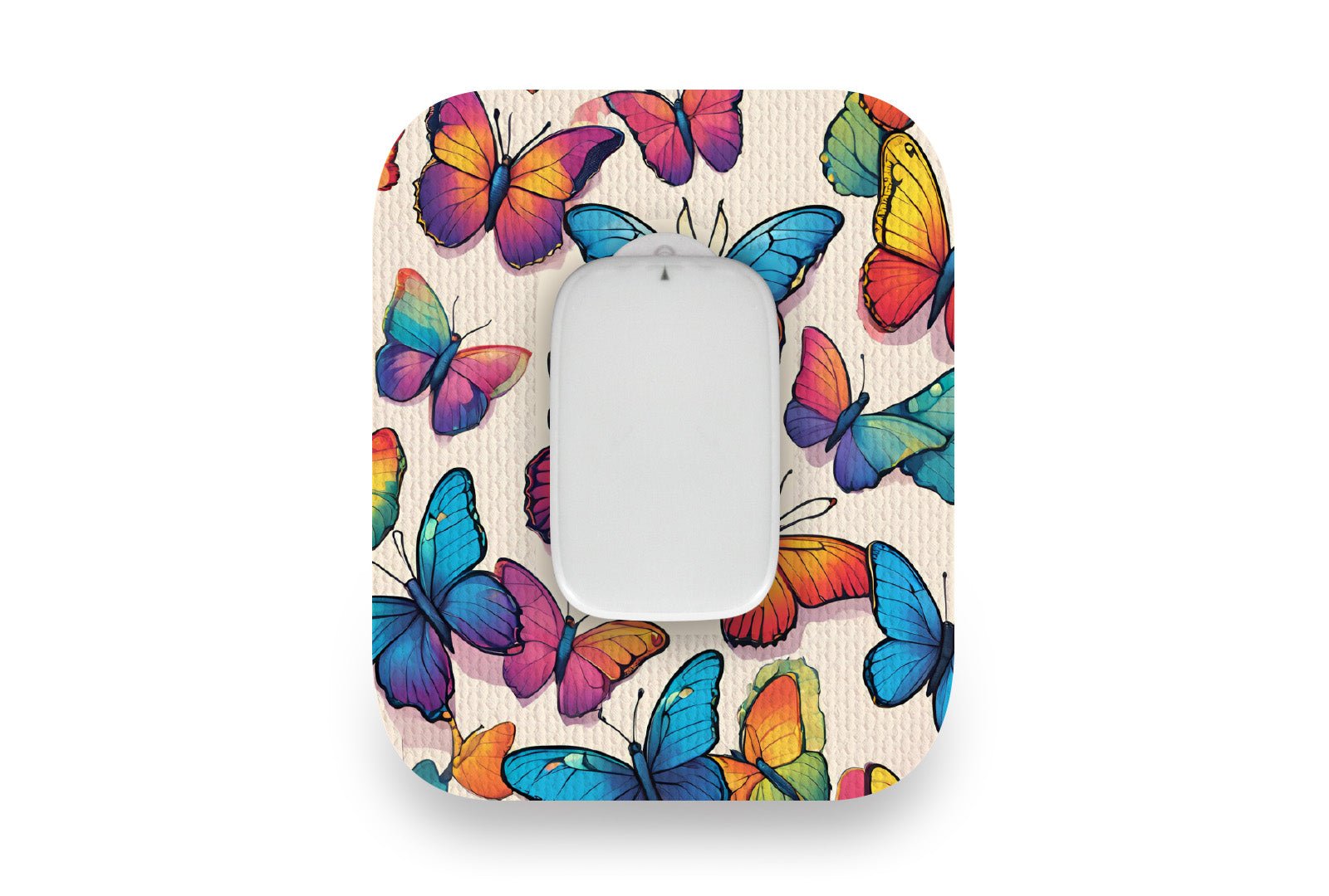 Colourful Butterflies Patch for Medtrum CGM diabetes supplies and insulin pumps