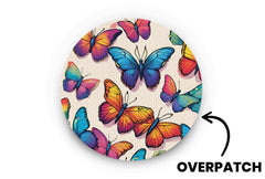 Colourful Butterflies Patch for Overpatch diabetes supplies and insulin pumps