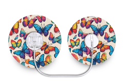 Colourful Butterflies Patch for Tru - Steel diabetes supplies and insulin pumps