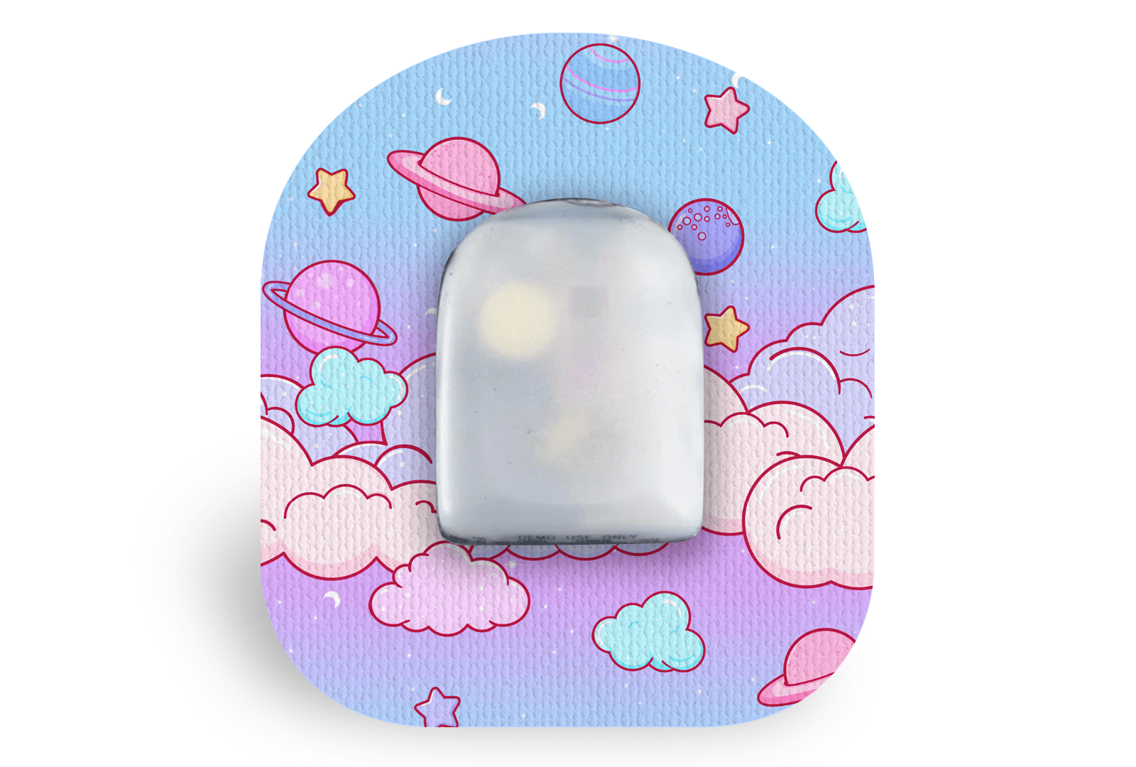 Cosmic Clouds Patch for Omnipod diabetes supplies and insulin pumps