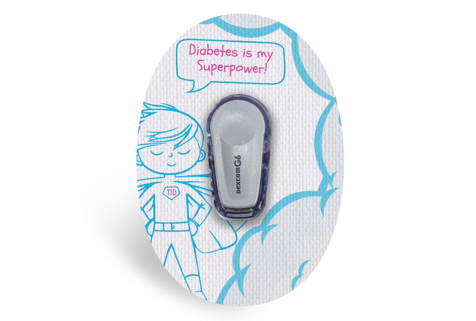 Diabetes Is My Superpower Patch - Dexcom G6 / One for Single diabetes supplies and insulin pumps