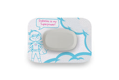 Diabetes Is My Superpower Patch - GlucoRX Aidex for Single diabetes supplies and insulin pumps