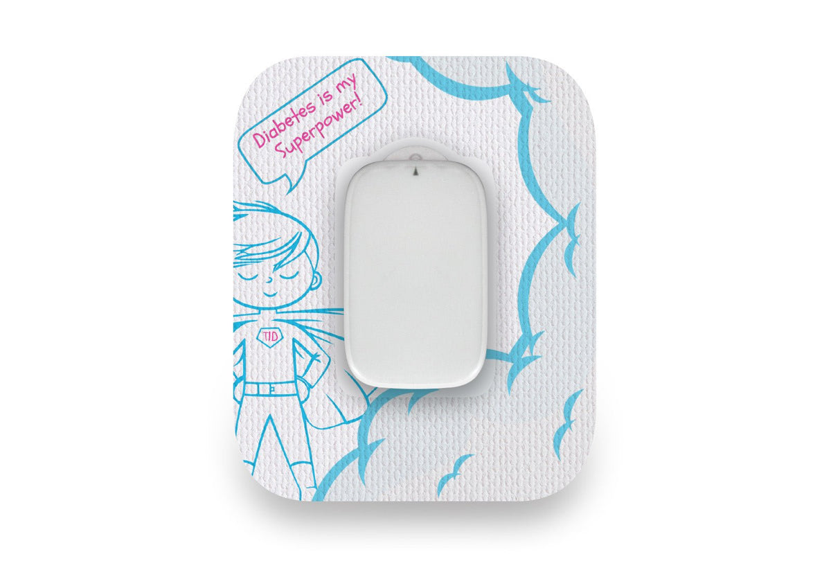 Diabetes Is My Superpower Patch - Medtrum CGM for Single diabetes supplies and insulin pumps