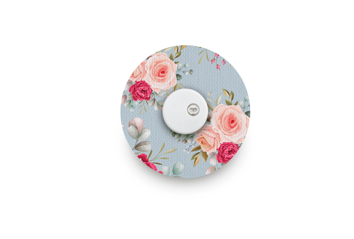 Elegant Roses Patch - Libre 3 for Single diabetes supplies and insulin pumps