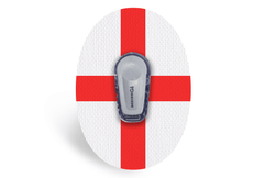 England Flag Patch - Dexcom G6 / One for Single diabetes supplies and insulin pumps