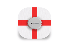 England Flag Patch - Dexcom G7 / One+ for Single diabetes supplies and insulin pumps