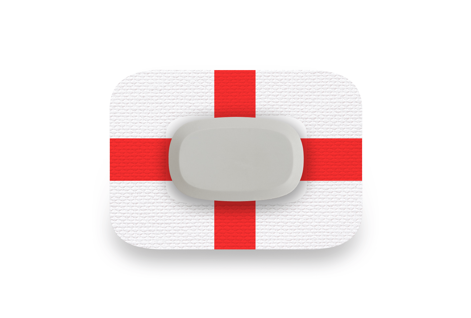 England Flag Patch for GlucoRX Aidex diabetes supplies and insulin pumps