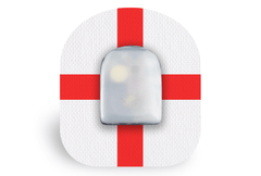 England Flag Patch for Omnipod diabetes supplies and insulin pumps