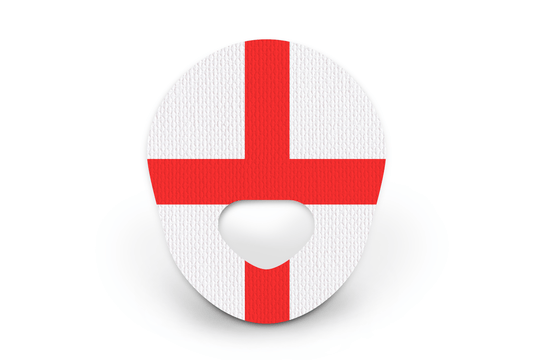 England Flag Patch - Guardian Enlite for Single diabetes supplies and insulin pumps