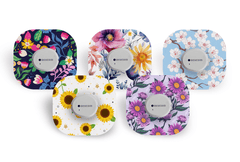 Floral Patch Pack for Dexcom G7 / One+ - 5 Pack diabetes supplies and insulin pumps