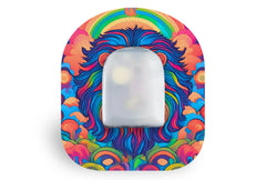 Funky Lion Patch for Omnipod diabetes supplies and insulin pumps