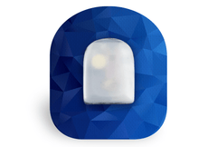 Geometric Blue Patch for Omnipod diabetes supplies and insulin pumps