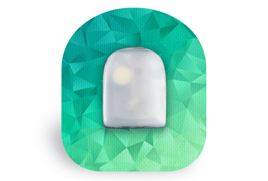 Geometric Green Patch - Omnipod for Omnipod diabetes supplies and insulin pumps