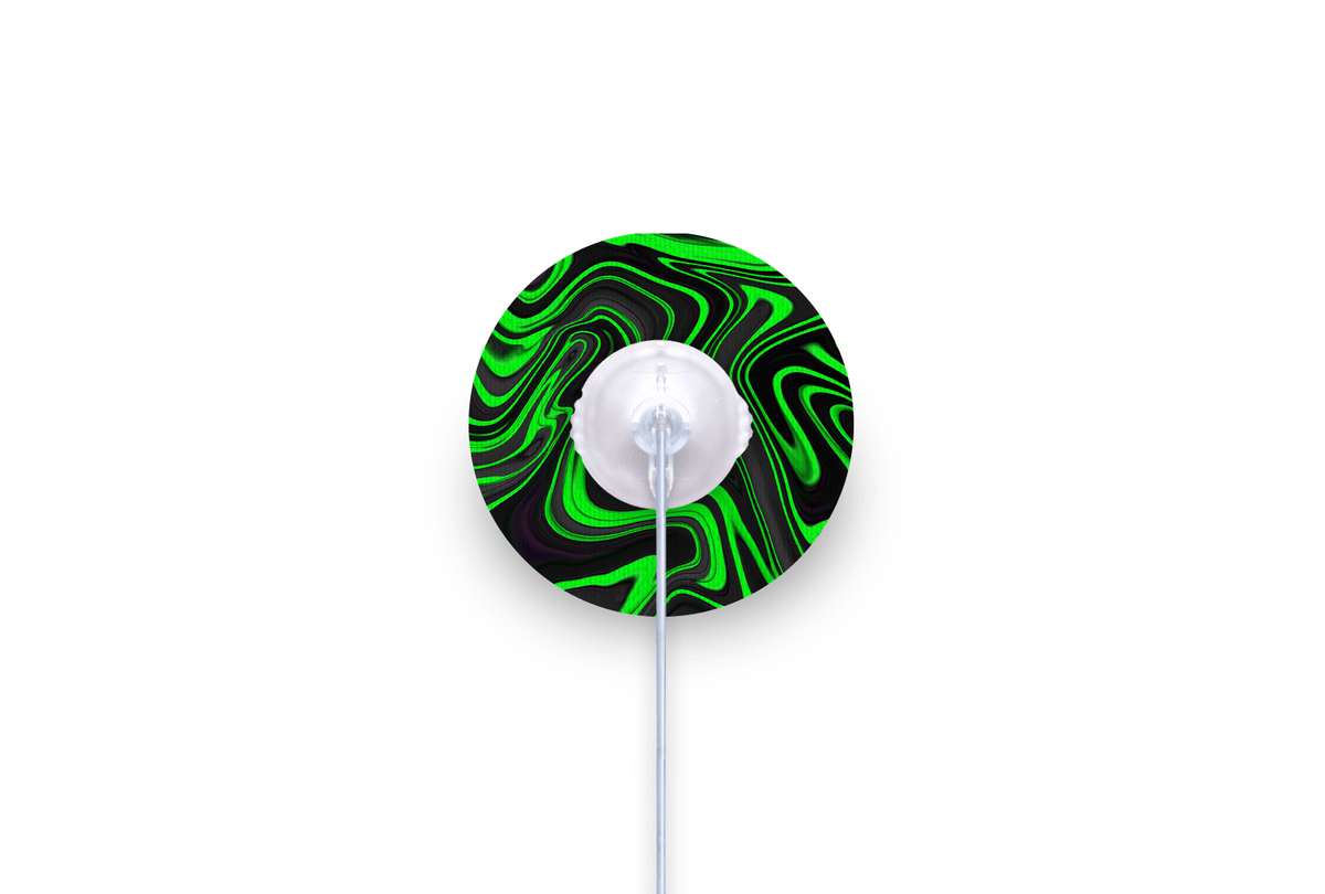 Green Swirl Patch - mylife Orbit for Single diabetes supplies and insulin pumps