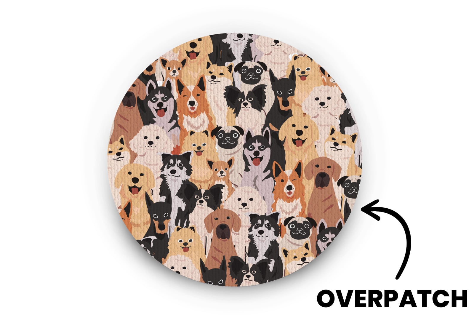 Happy Dogs Patch for Overpatch diabetes supplies and insulin pumps