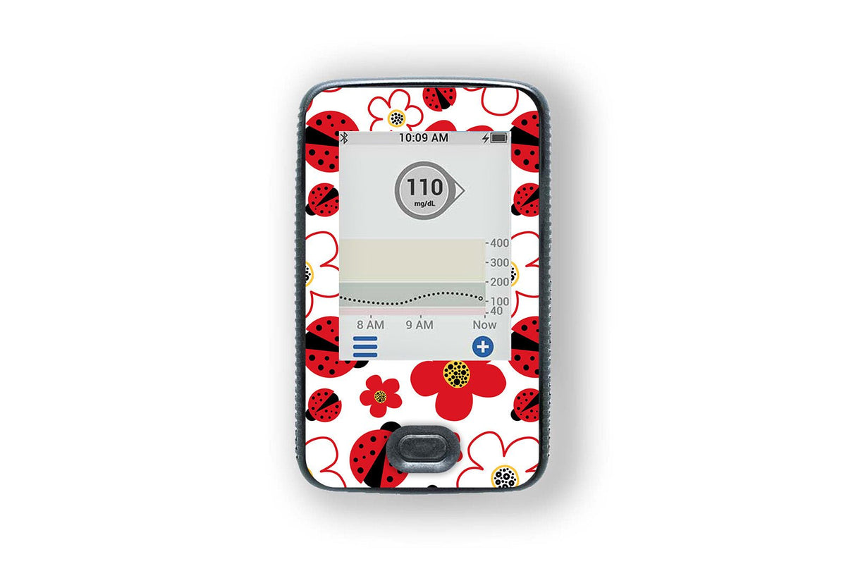 Ladybird Sticker - Dexcom G6 / One Receiver for diabetes supplies and insulin pumps