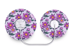 Lilac Daisy Patch for Tru - Steel diabetes supplies and insulin pumps