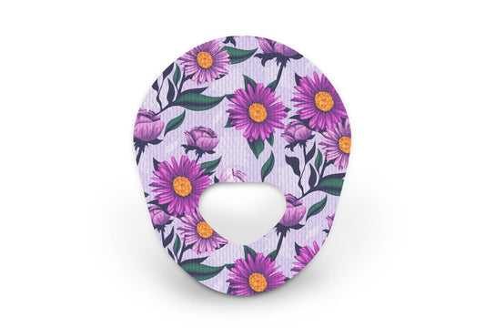 Lilac Daisy Patch - Guardian Enlite for Single diabetes supplies and insulin pumps