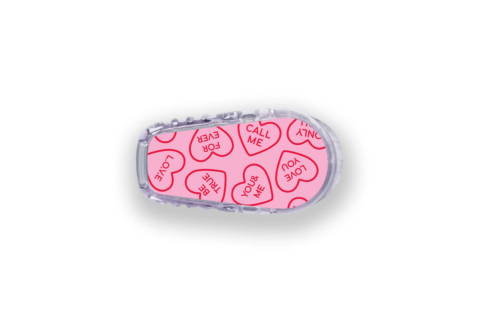 Love Hearts Sticker for Novopen 4, 5, 6, or Echo diabetes supplies and insulin pumps