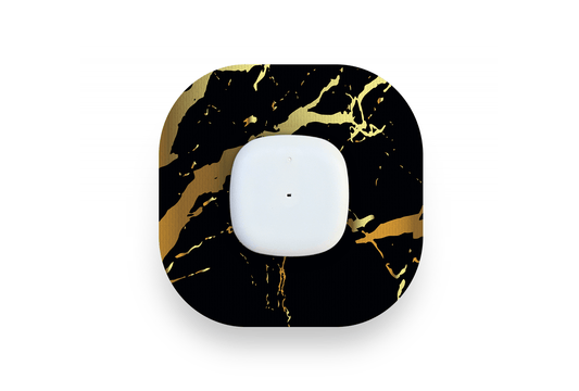 Luxury Black Marble Patch - Simplera for Single diabetes supplies and insulin pumps