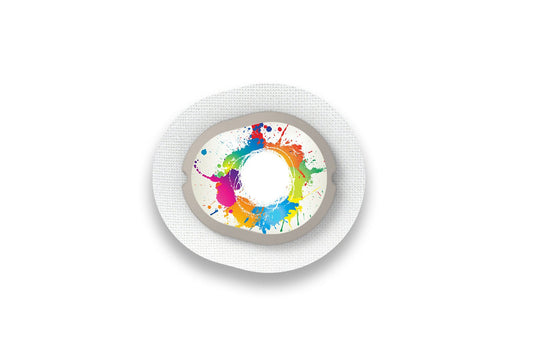 Paint Splash Sticker - Dexcom G7 / One+ Sensor for diabetes supplies and insulin pumps