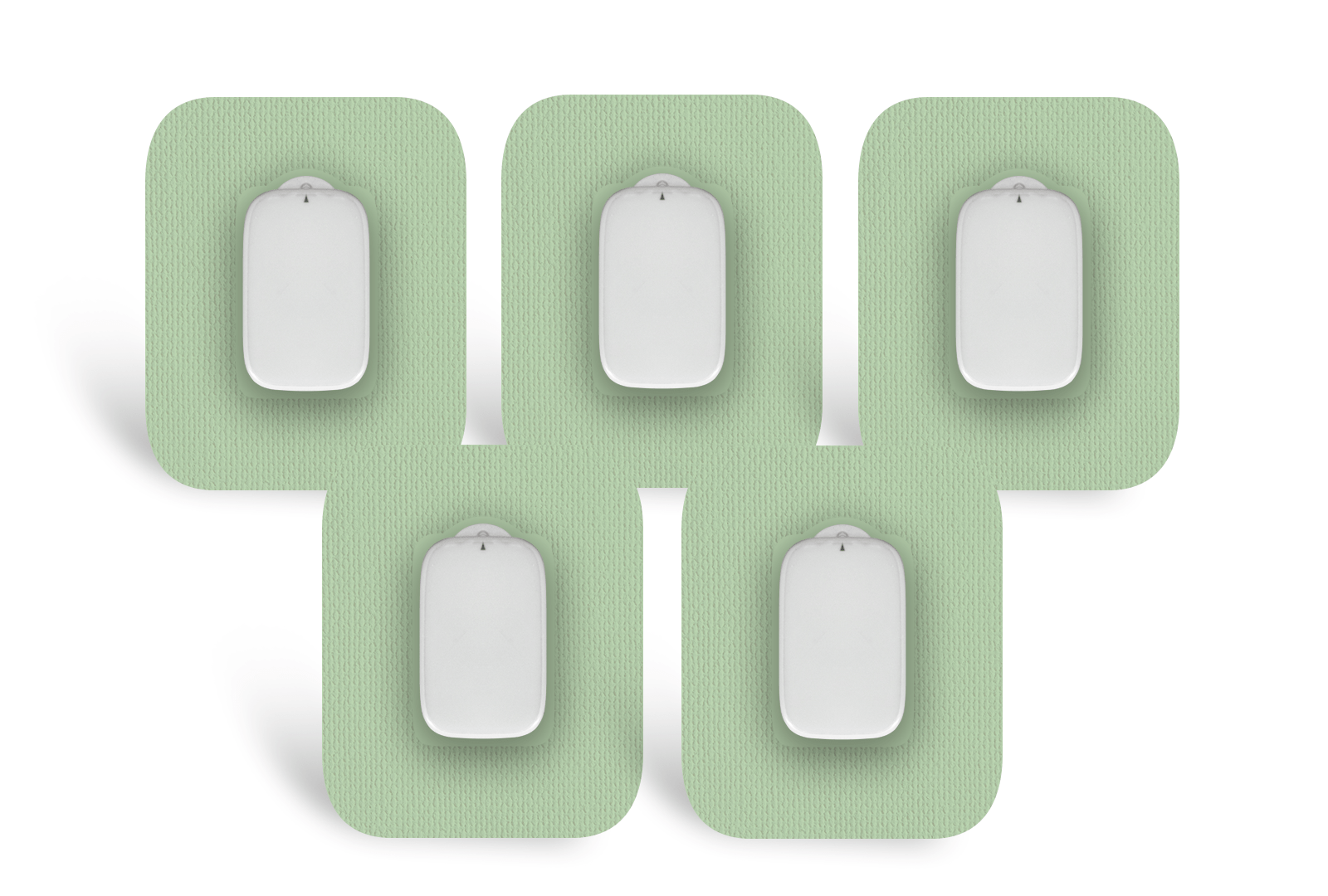 Pastel Green Patch Pack for Medtrum CGM diabetes supplies and insulin pumps