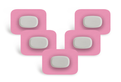 Pastel Pink Patch Pack for GlucoRX Aidex diabetes supplies and insulin pumps