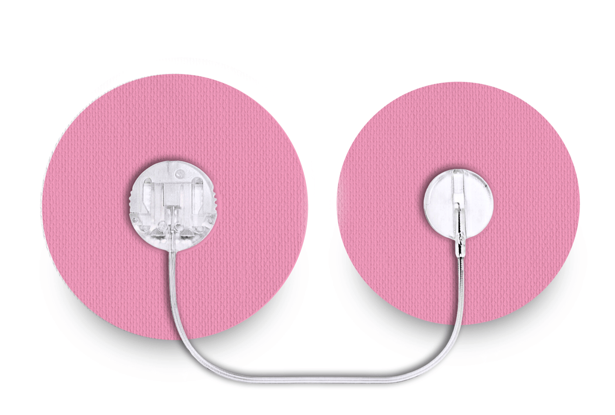 Pastel Pink Patch - Tru - Steel for Single diabetes supplies and insulin pumps