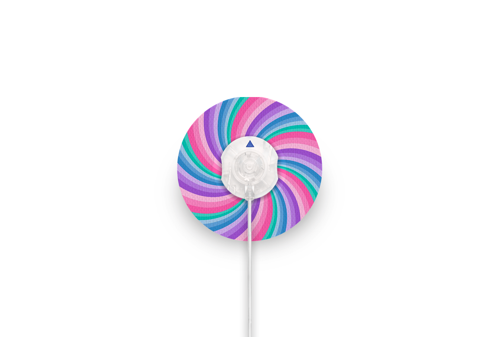 Pastel Swirl Patch for Minimed QuickSet diabetes supplies and insulin pumps