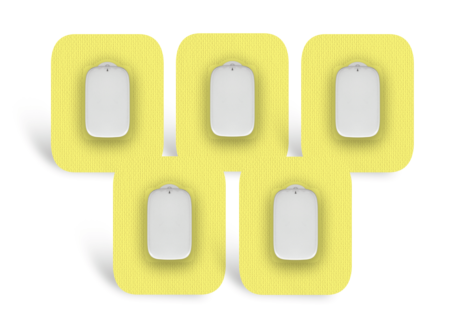 Pastel Yellow Patch Pack for Medtrum CGM diabetes supplies and insulin pumps