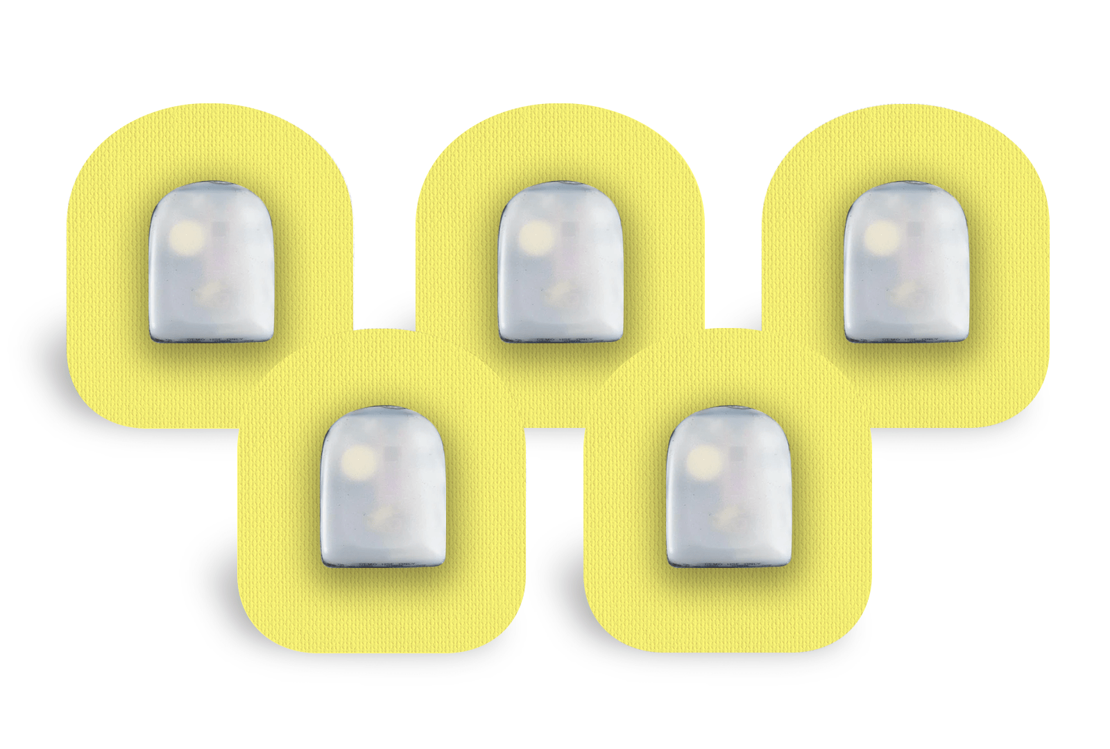 Pastel Yellow Patch Pack for Omnipod diabetes supplies and insulin pumps