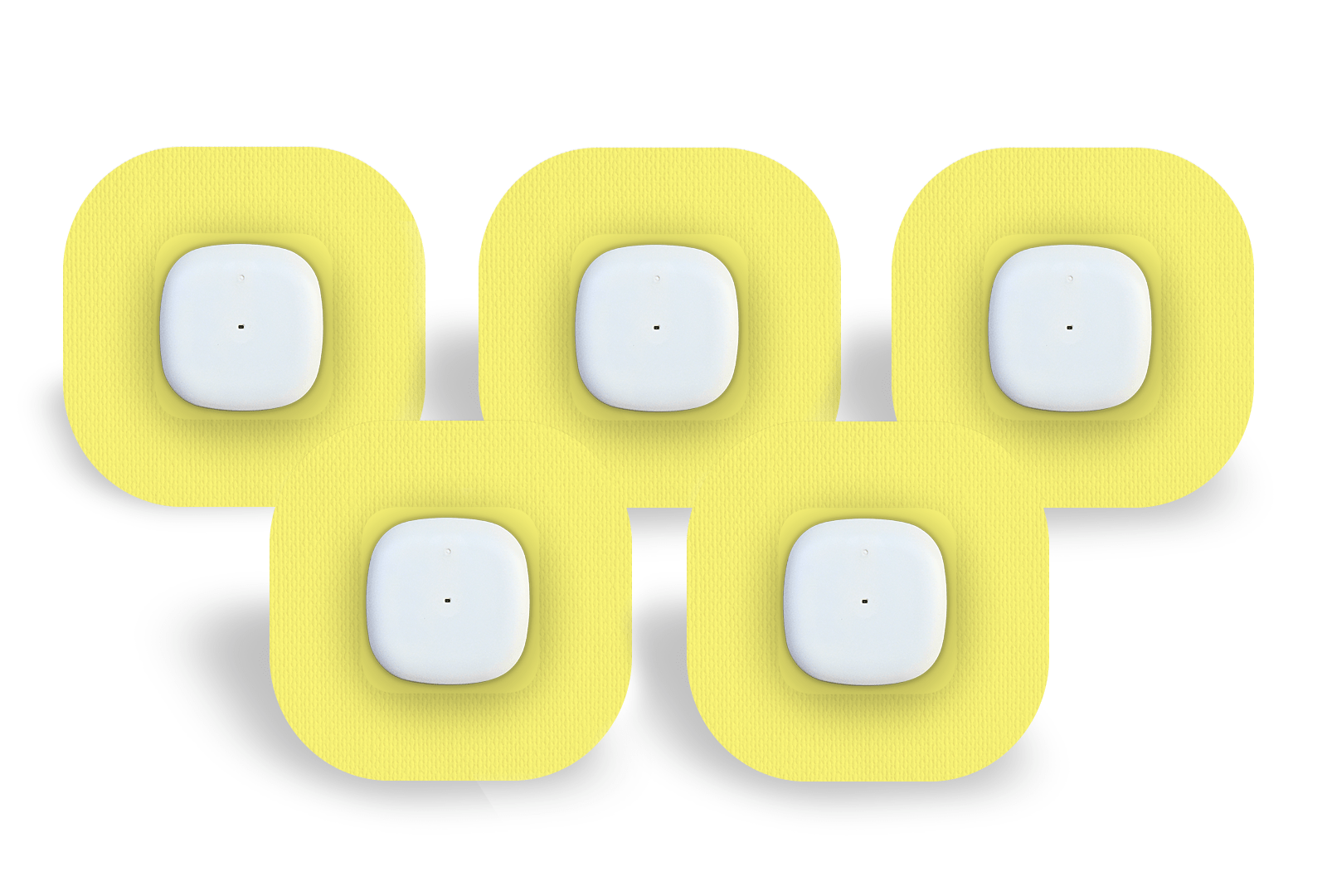 Pastel Yellow Patch Pack for Simplera diabetes supplies and insulin pumps