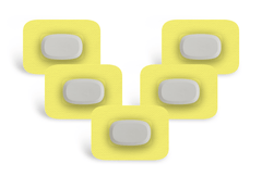 Pastel Yellow Patch Pack for GlucoRX Aidex diabetes supplies and insulin pumps