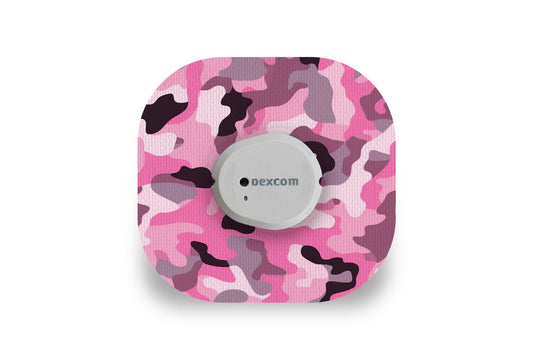 Pink Camo Patch - Dexcom G7 / One+ for Single diabetes supplies and insulin pumps