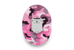 Pink Camo Patch - Glucomen Day for Single diabetes supplies and insulin pumps