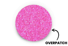 Pink Glitter Patch - 20 Pack for Freestyle Libre 3 diabetes supplies and insulin pumps